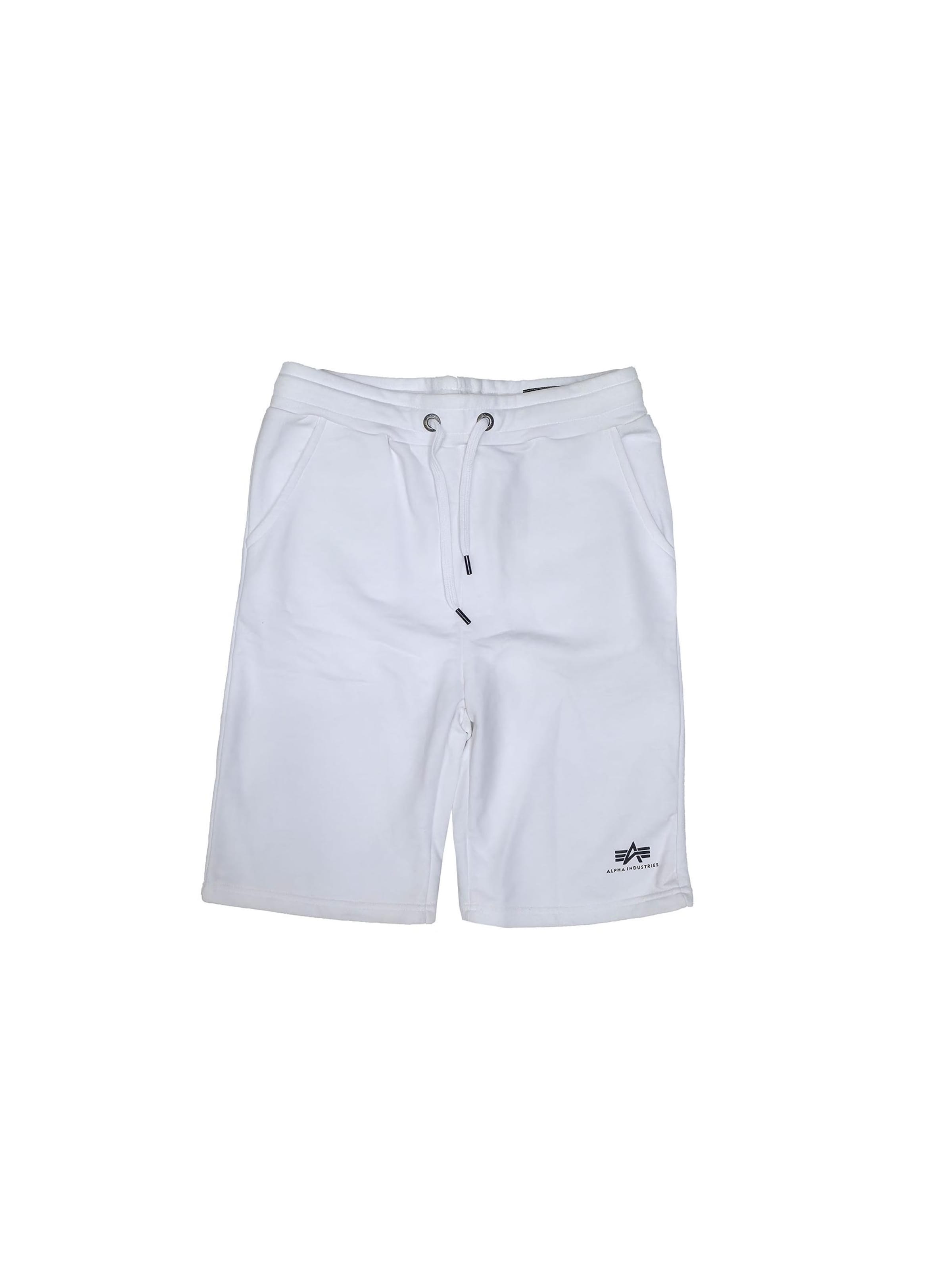 ALPHA INDUSTRIES Regular Pants 'SL' in White: front