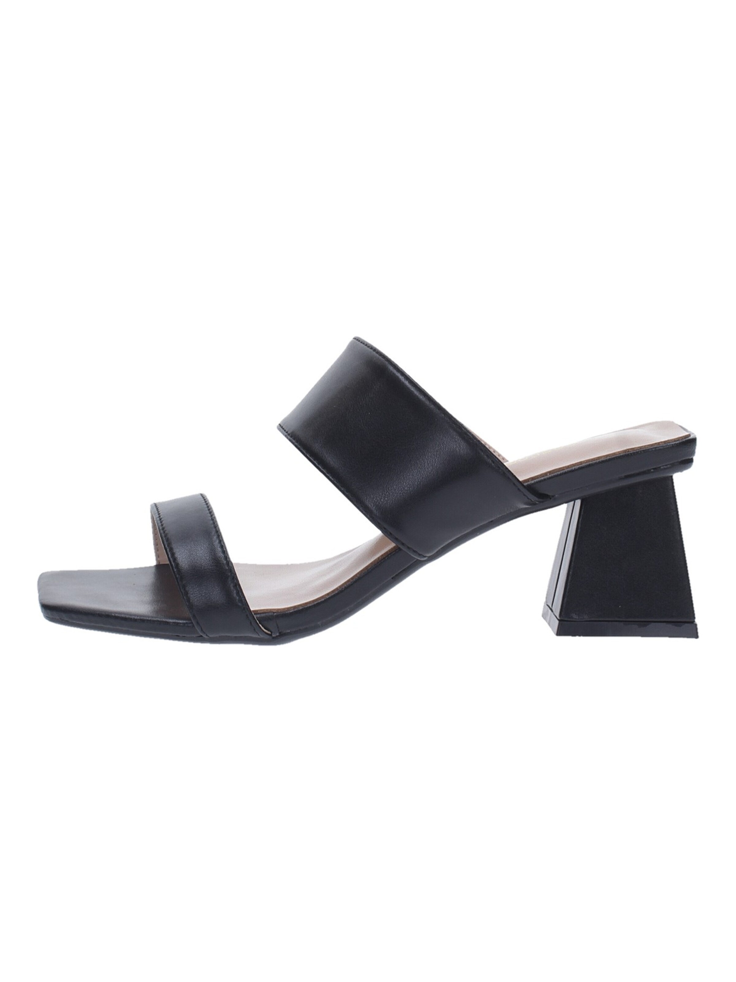 Zoccoletto 'Francesco Milano Ciabatta E14-01A' di Francesco Milano in nero: frontale