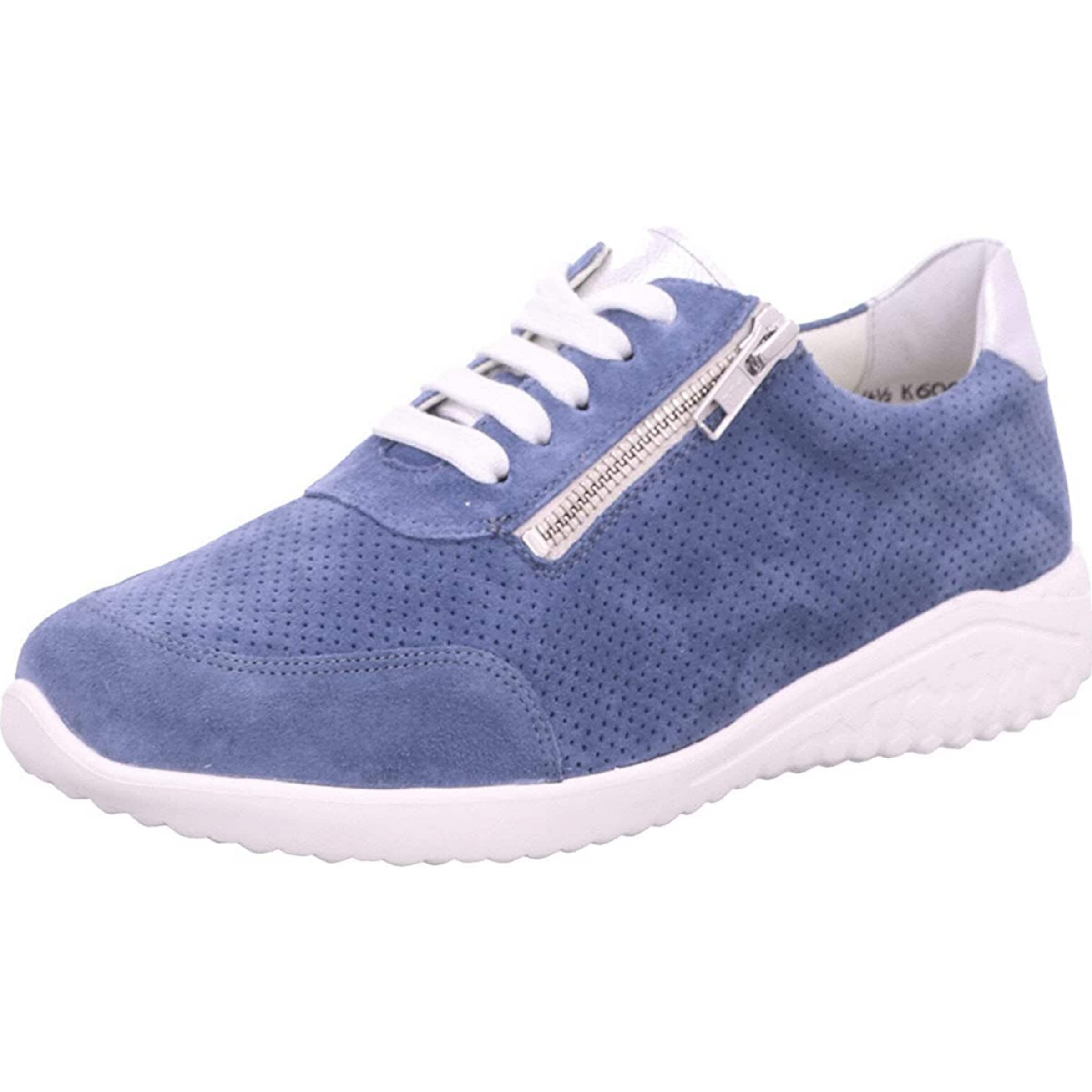 SOLIDUS Sportieve veterschoen in Blauw: voorkant