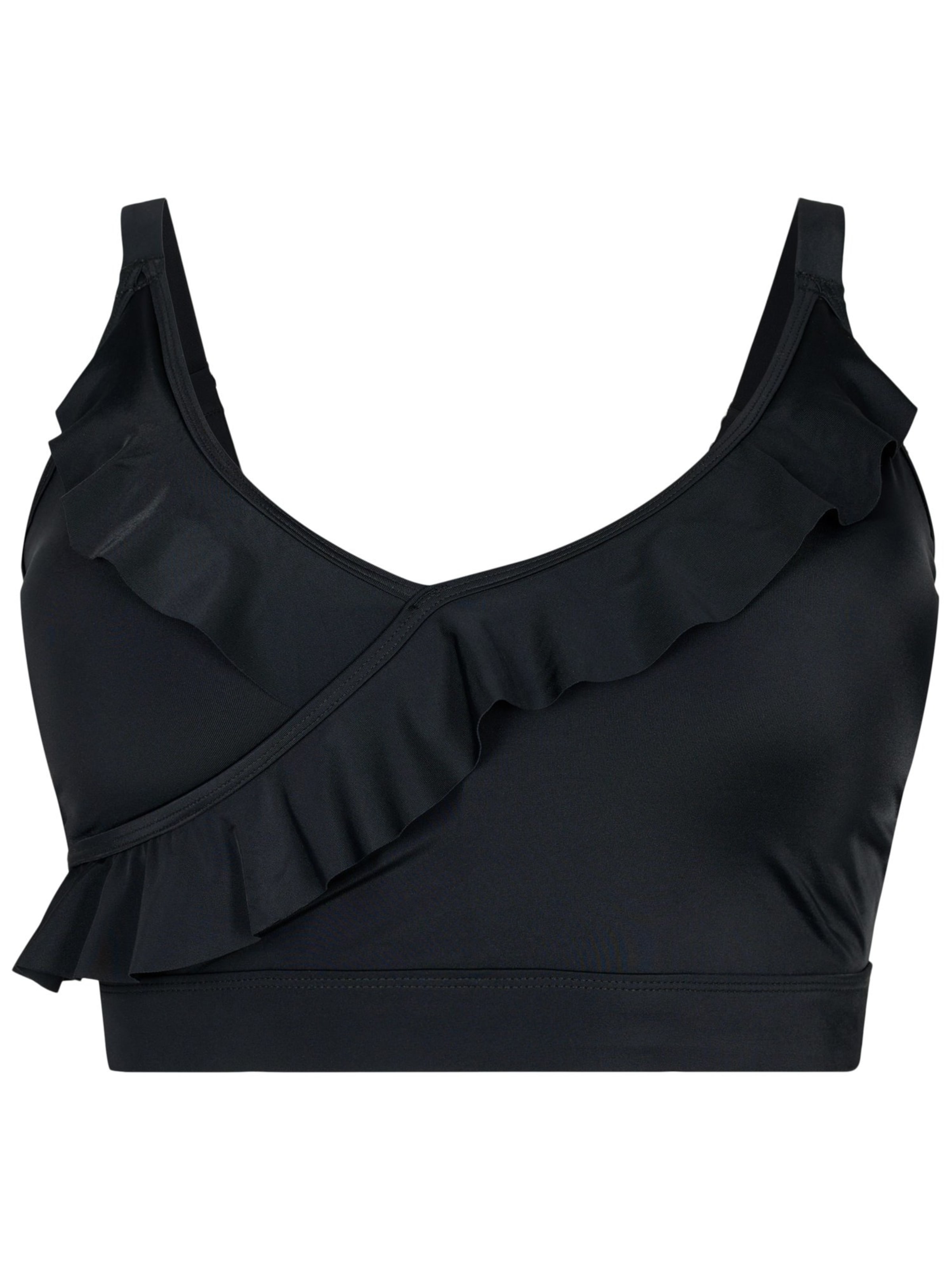 Bustino Top per bikini &#x27;SKATRIN&#x27; di Swim by Zizzi in nero: frontale