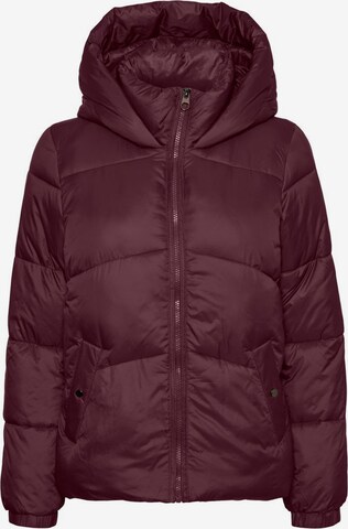Vero Moda Curve Winter Jacket in Red: front