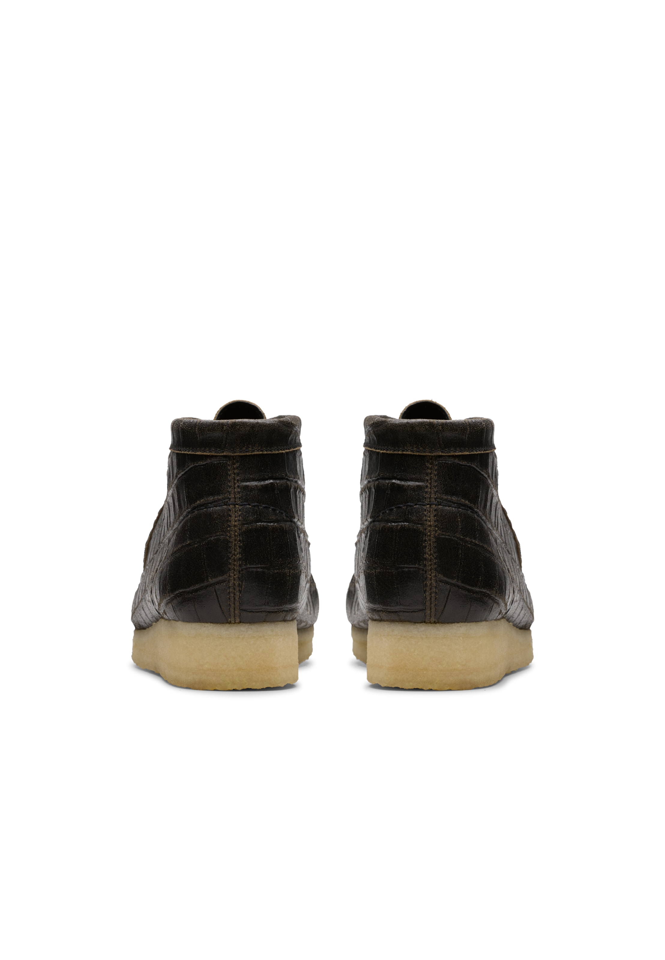 CLARKS Veterschoen 'Wallabee Boot' in Bruin