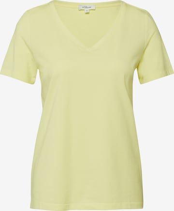 T-shirt s.Oliver en jaune : devant