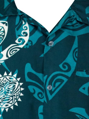 King Kameha Shirt 'Maori Wedding' in Groen