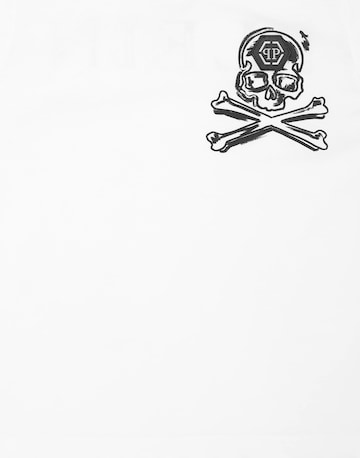 Philipp Plein Shirt 'Skull & Bones' in Wit