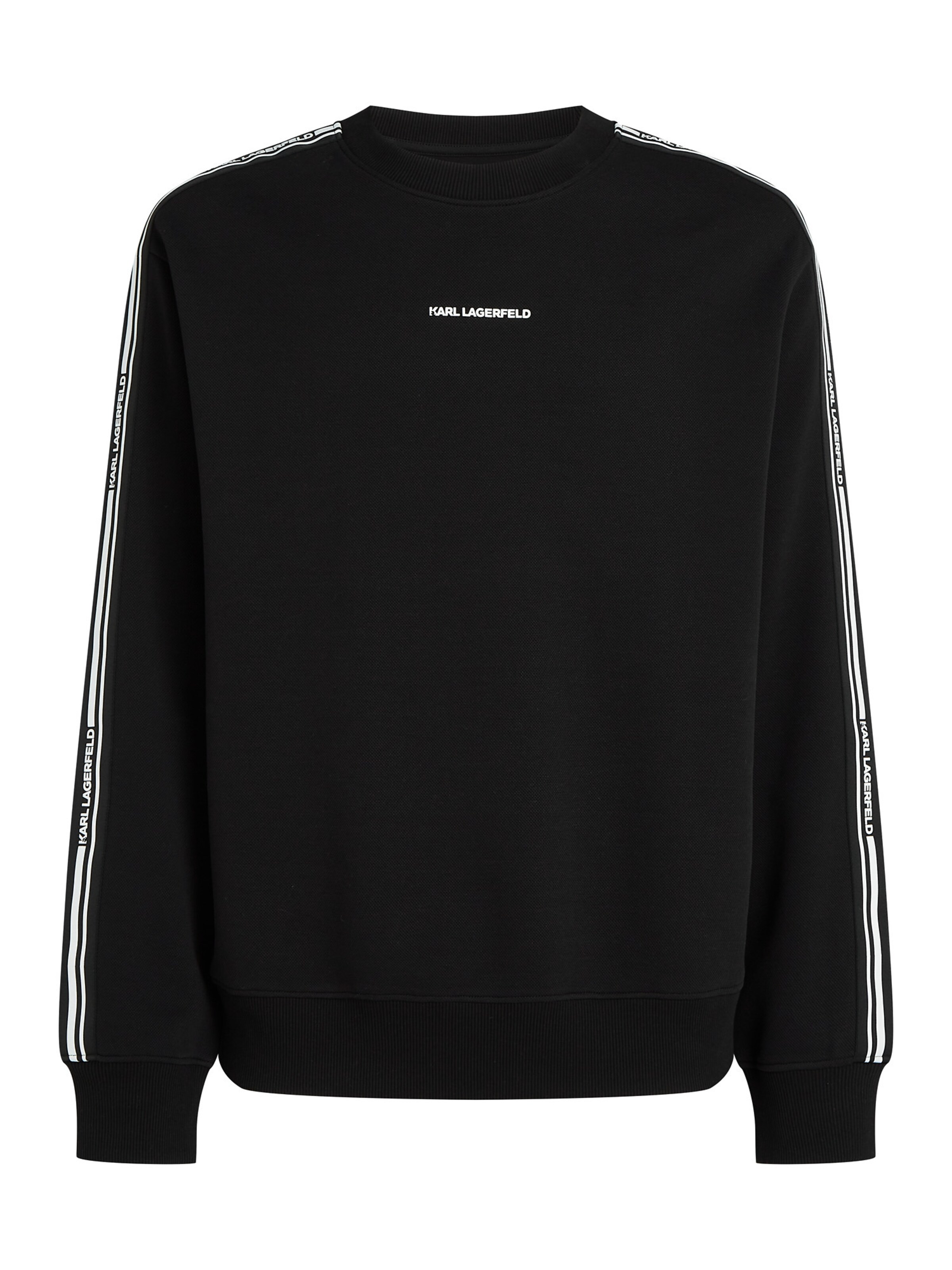 Bluză de molton de la Karl Lagerfeld pe negru: față