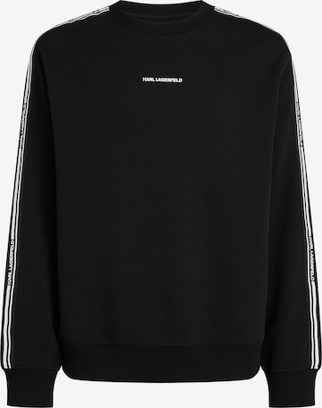 juoda Karl Lagerfeld Megztinis be užsegimo: priekis