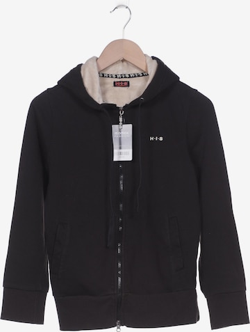 H.I.S Sweatshirt & Zip-Up Hoodie in S in Black: front