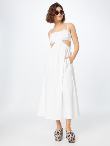 Abercrombie & Fitch Καλοκαιρινό φόρεμα σε λευκό