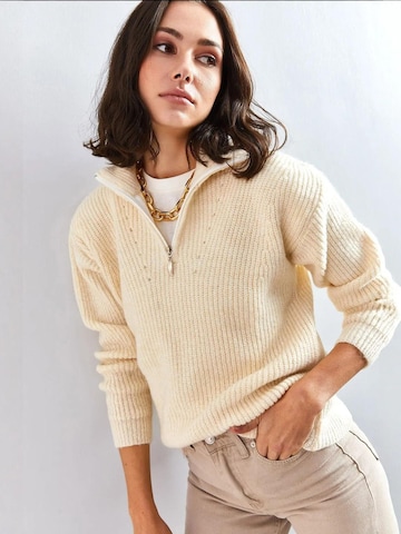 Pull-over 'Pullover' Bianco Lucci en beige