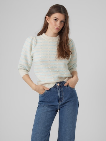 Pull-over 'LEONOR' VERO MODA en beige : devant