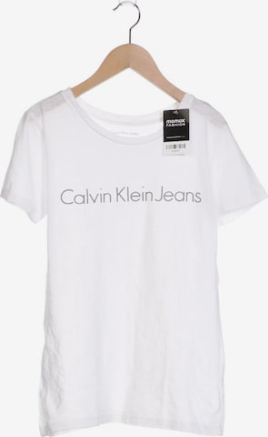 Calvin Klein Jeans T-Shirt M in Weiß: predná strana