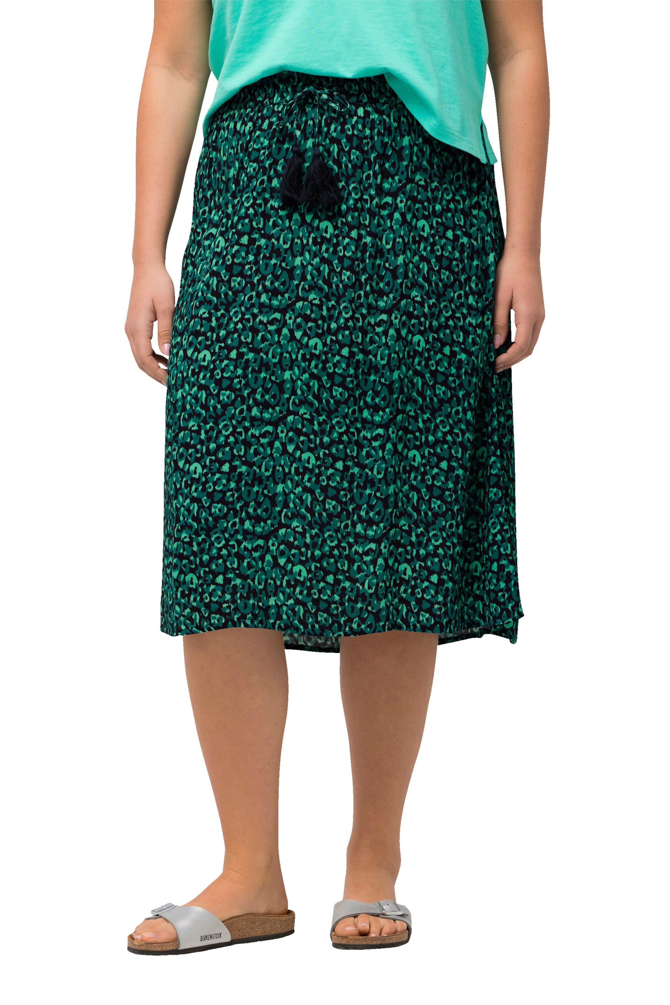 Ulla Popken Rok in Groen: voorkant