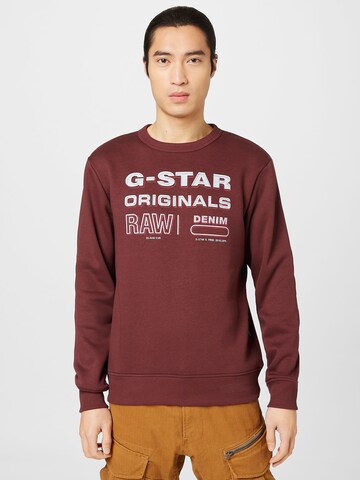 G-Star RAW Sweatshirt in Lila: predná strana