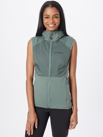 Gilet de sport 'TASMAN' JACK WOLFSKIN en vert : devant