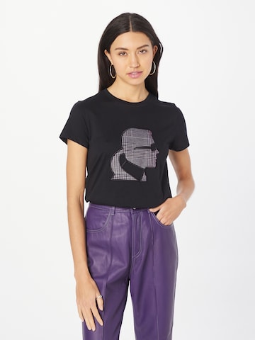 Karl Lagerfeld T-Shirt in Schwarz: predná strana