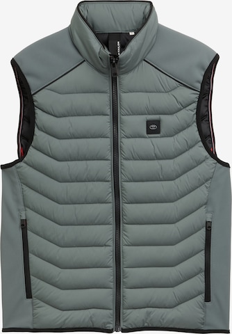 Gilet TOM TAILOR en vert : devant