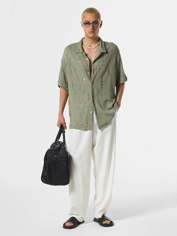 VAMOS CLO Comfort fit Button Up Shirt 'VILLE' in Green