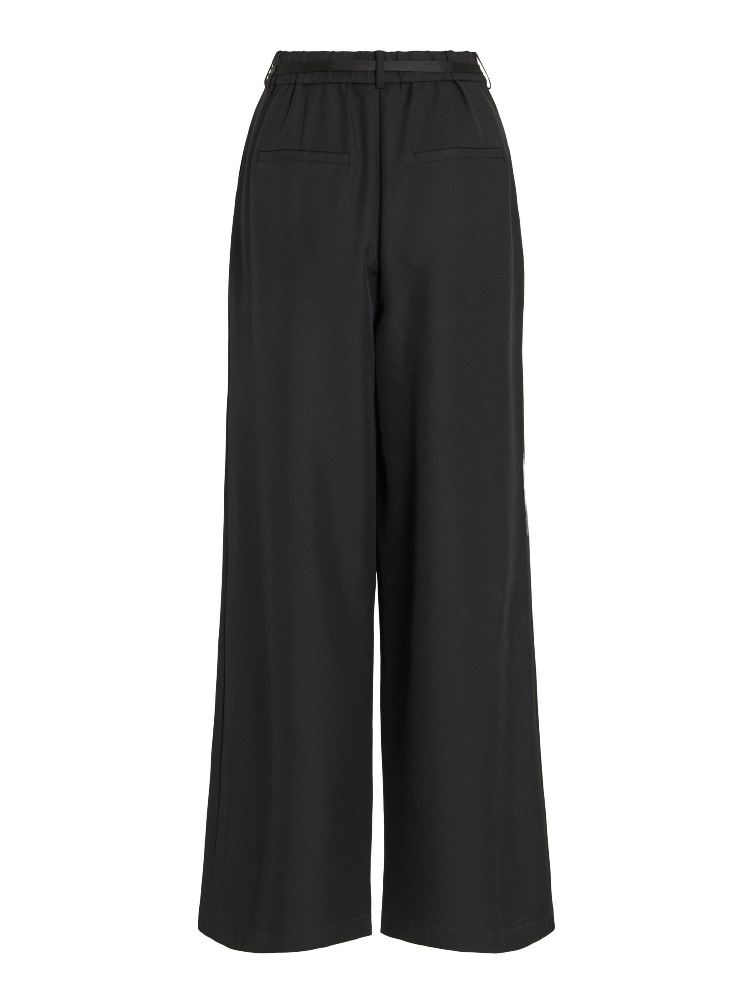 VILA Wide leg Pants 'CATALINA' in Black