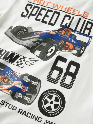 Tricou 'NKMSIDDI HOTWHEELS' de la NAME IT pe alb