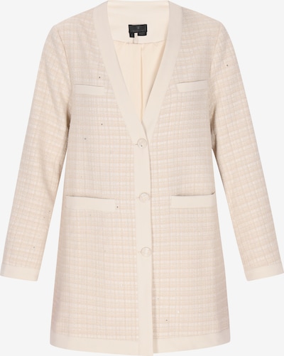 DreiMaster Klassik Starpsezonu mētelis 'Classic Look', krāsa - bēšs / balts, Preces skats