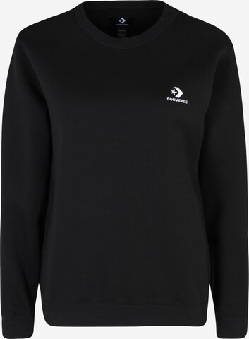 CONVERSE Sweatshirt in Zwart: voorkant