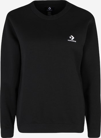 CONVERSE Bluzka sportowa w kolorze czarny: przód