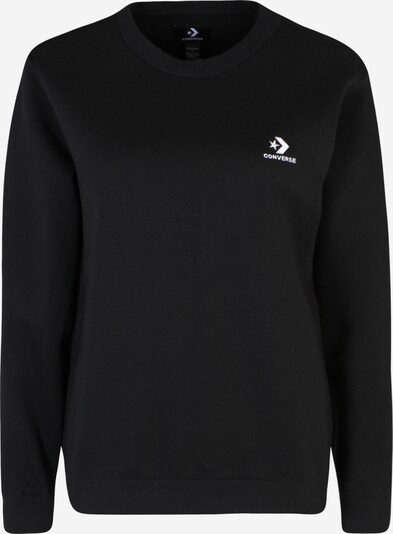 CONVERSE Sweat-shirt en noir / blanc, Vue avec produit