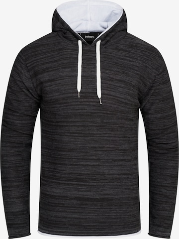 behype Sweatshirt 'NATHANAEL' in Schwarz: predná strana