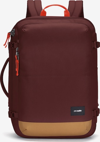 Pacsafe Rucksack in Rot: Vorderseite