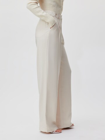 LeGer by Lena Gercke Regular Pleat-Front Pants 'Draco' in Beige