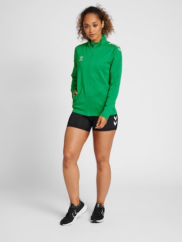 Hummel Sports sweat jacket 'Poly' in Green
