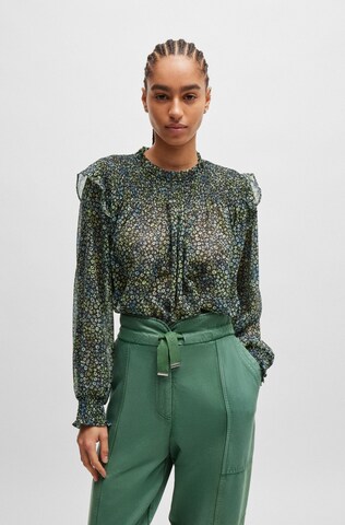 BOSS Blouse 'Baccina' in Green: front