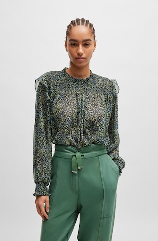 BOSS Orange Blouse 'Baccina' in Green: front