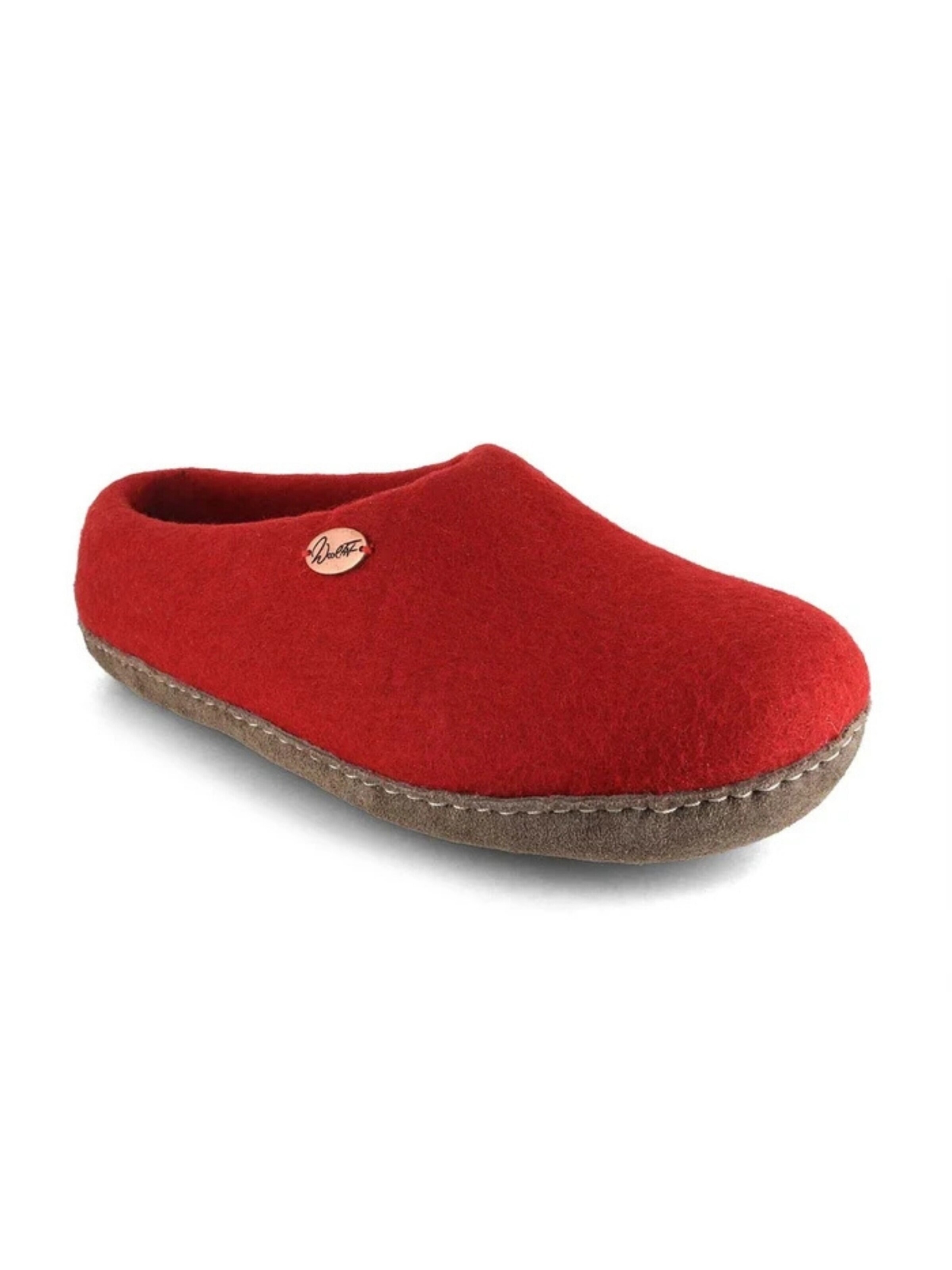 WoolFit Hausschuh‌‌‌‌‌‌ in Rot: Vorderseite