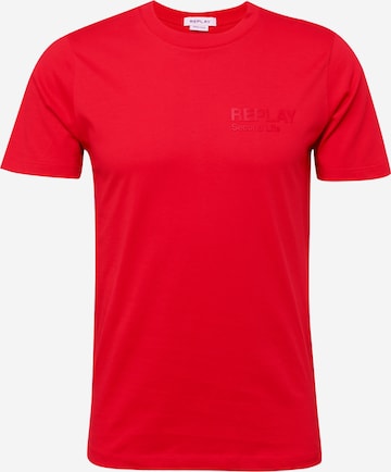 REPLAY T-Shirt in Rot: predná strana