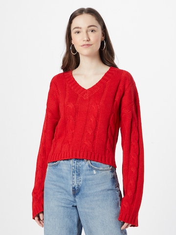 NA-KD Sweter w kolorze czerwony: przód