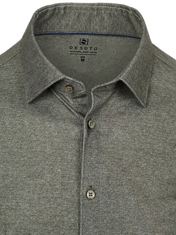 DESOTO Slim fit Button Up Shirt in Green