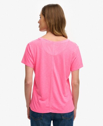 Superdry T-Shirt 'Studios' in Pink