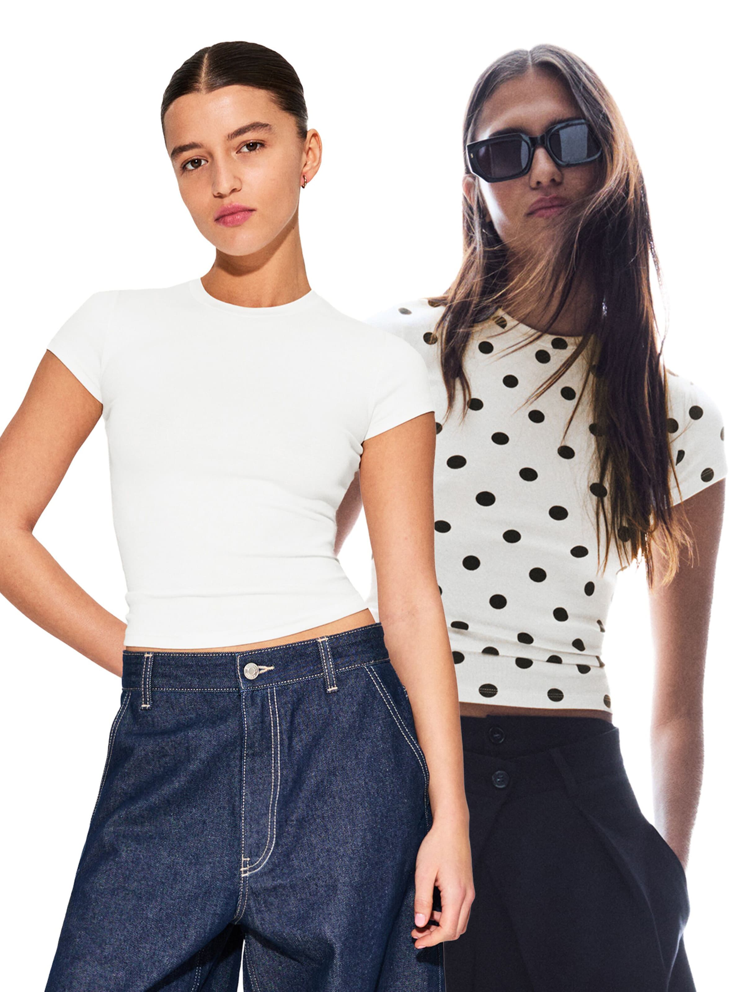 Bershka Shirt in White: front