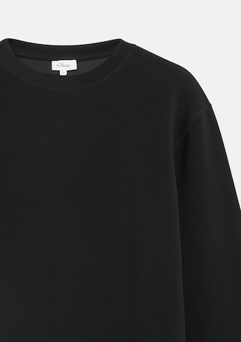 Sweat-shirt s.Oliver en noir : devant