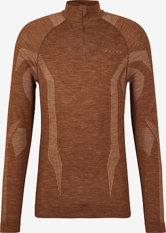 FALKE Base Layer in Brown: front