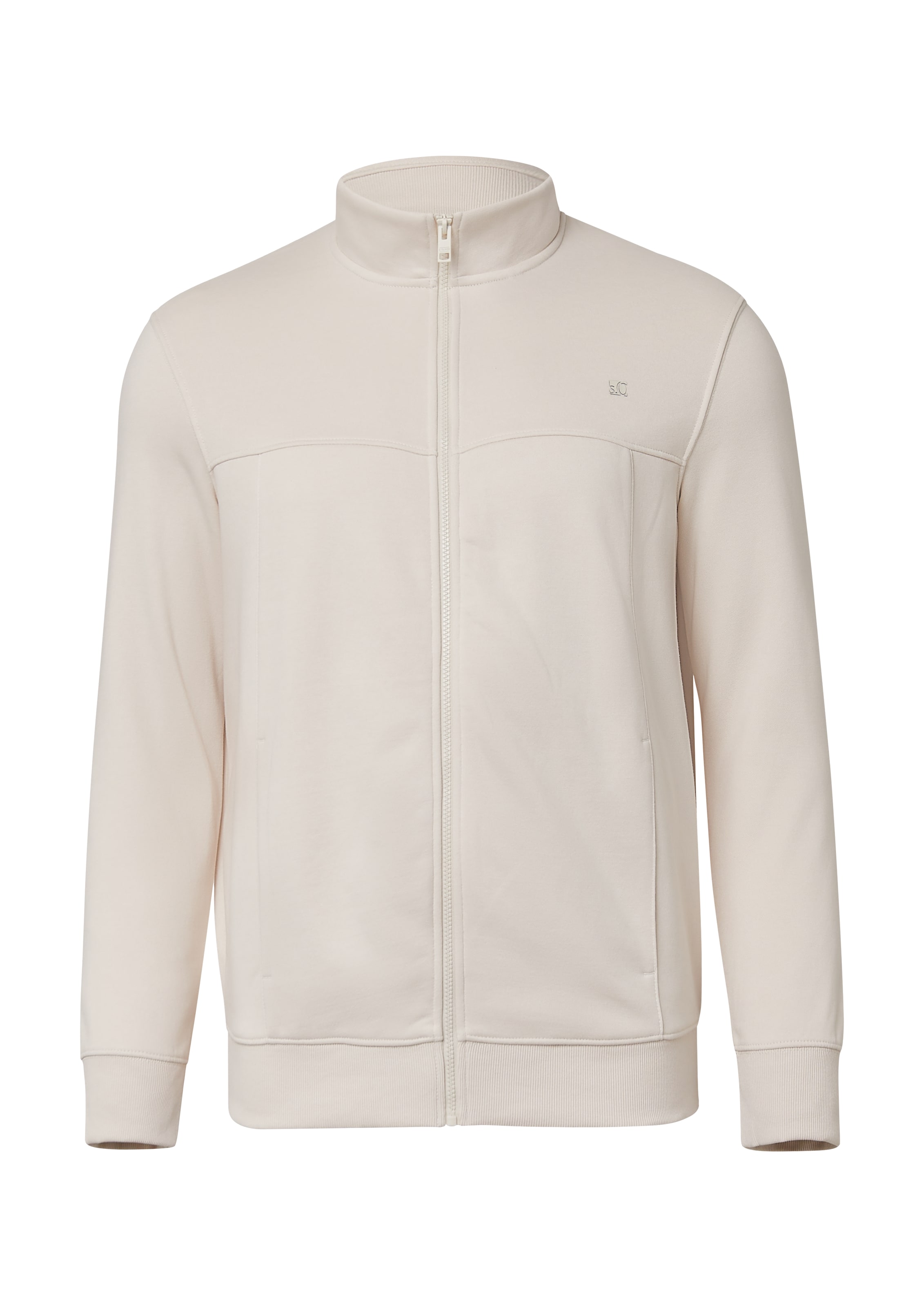 Veste de survêtement s.Oliver en beige : devant