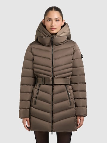 Veste d’hiver 'Kina' khujo en marron : devant