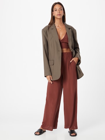 ABOUT YOU Wide Leg Hose 'Liz' in Braun