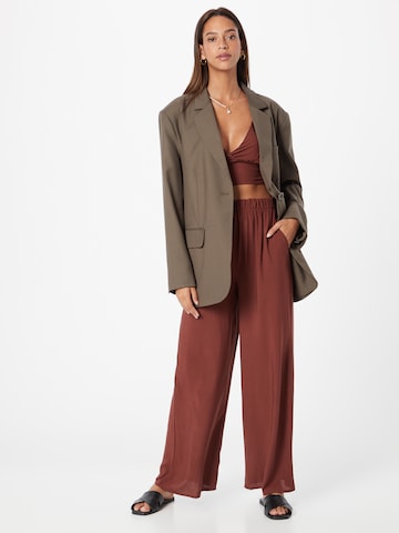 ABOUT YOU Wide leg Pants 'Liz' in Brown