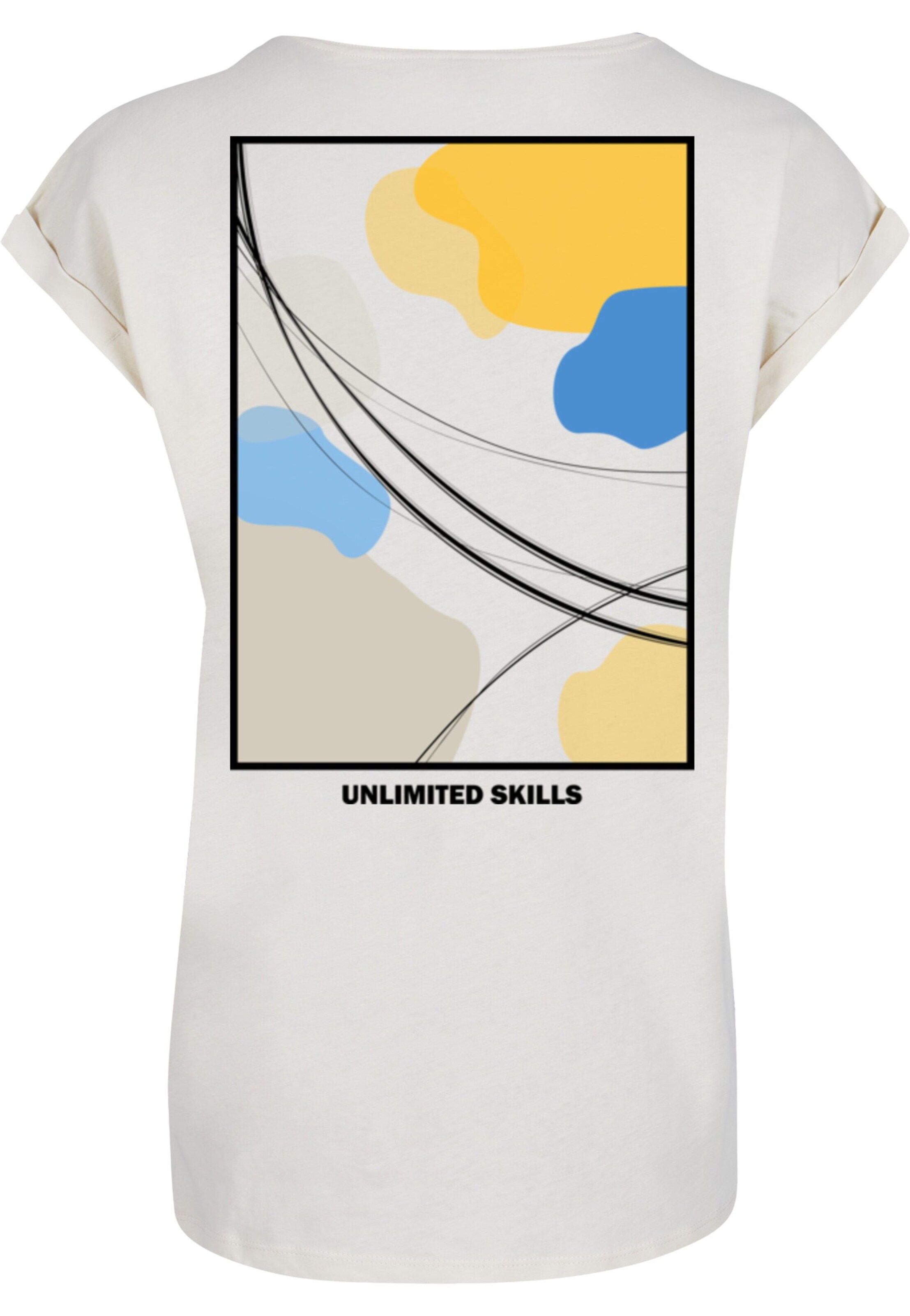 T-shirt 'Unlimited Skills' Merchcode en blanc
