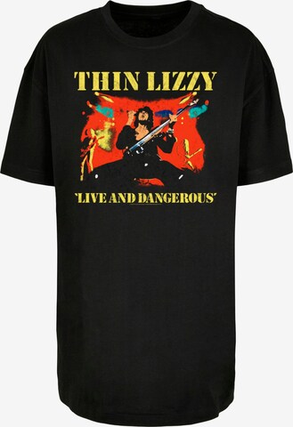 Merchcode T-Shirt 'Thin Lizzy - LAD Bootleg' in Schwarz: predná strana