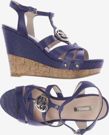 GUESS Sandals & High-Heeled Sandals in 39 in Blue: front