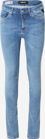 REPLAY Skinny Jeans 'LUZIEN' in Blauw: voorkant